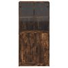 vidaXL Ντουλάπα με Πόρτες Καπν. Δρυς 68x37x142 εκ. Επεξεργασμένο Ξύλο