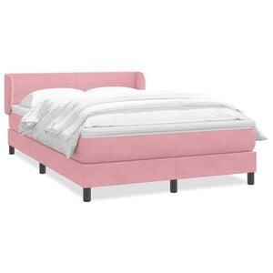 vidaXL &Kappa;&rho;&epsilon;&beta;ά&tau;&iota; Boxspring &mu;&epsilon; &Sigma;&tau;&rho;ώ&mu;&alpha; &Rho;&omicron;&zeta; 140x210 &epsilon;&kappa;. &Beta;&epsilon;&lambda;&omicron;ύ&delta;&iota;&nu;&omicron;