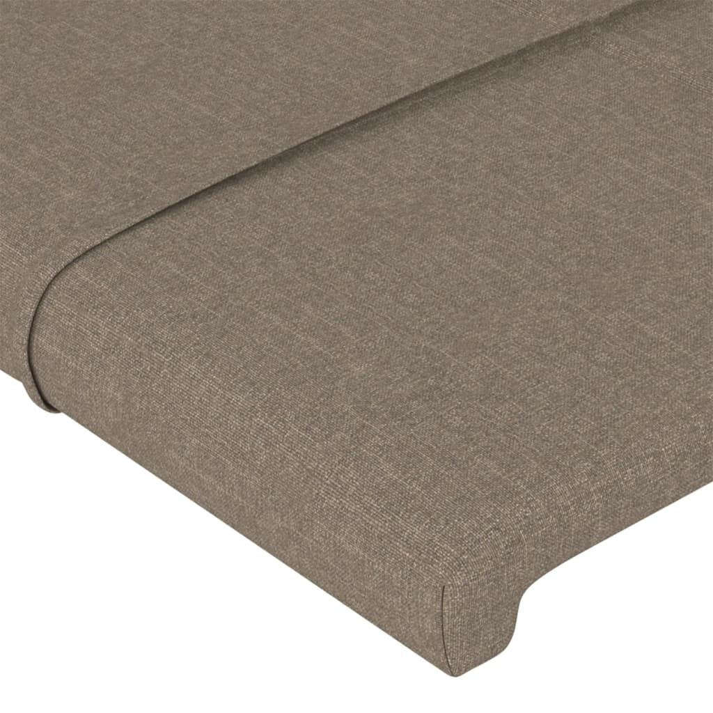 vidaXL Κεφαλάρια Κρεβατιού 2 τεμ. Taupe 80 x 5 x 78/88 εκ. Υφασμάτινο