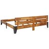 vidaXL Πλαίσιο Κρεβατιού 180 x 200 εκ. Μασίφ Ξύλο Ακακίας Βουρτσισμένο
