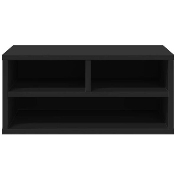 vidaXL Βάση Εκτυπωτή Μαύρη 49x40x22,5 εκ. από Επεξεργασμένο Ξύλο