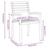 vidaXL Σέτ φαγητού για κήπο 5 pcs Γκρι και καφέ 150 x 90 x 75 cm