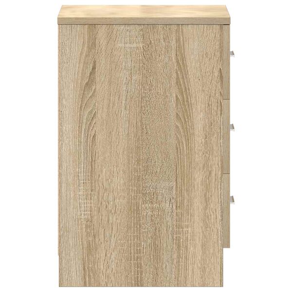 vidaXL Κομοδίνο Χρώμα Sonoma Δρυς 38 x 35 x 56 εκ. από Επεξ. Ξύλο