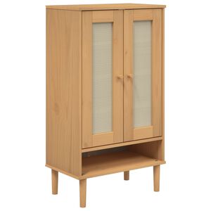 vidaXL &Pi;&alpha;&pi;&omicron;&upsilon;&tau;&sigma;&omicron;&theta;ή&kappa;&eta; SENJA &Kappa;&alpha;&phi;έ / &Rho;&alpha;&tau;ά&nu; 59,5 x 35 x 107 &epsilon;&kappa;. &Mu;&alpha;&sigma;ί&phi; &Xi;ύ&lambda;&omicron;