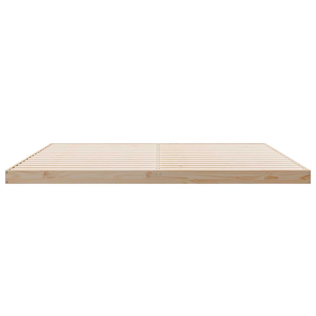 vidaXL Κρεβάτι με Σκελετό 200x220 εκ. από Σκληρό Ξύλο Πεύκου