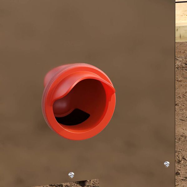 vidaXL Ταΐστρα κοτόπουλων Ασημί 60.5 x 29 x 51 εκ.