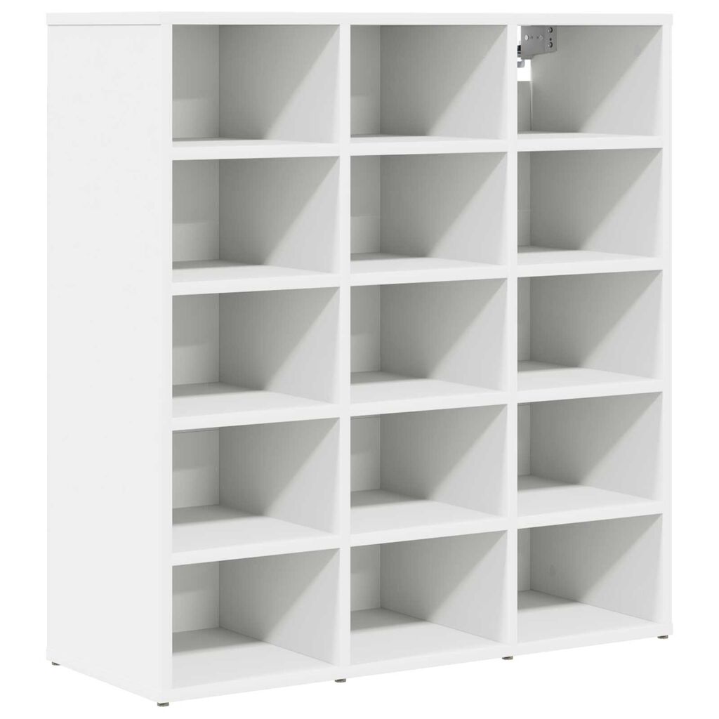 vidaXL Ντουλάπα Παπουτσιών Λευκό 52.5 x 30 x 50 εκ. Επεξεργασμένο ξύλο