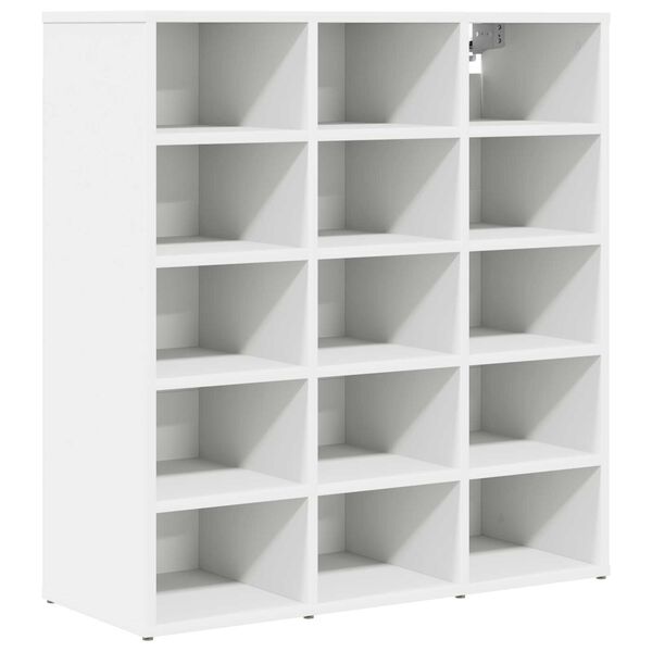 vidaXL Ντουλάπα Παπουτσιών Λευκό 52.5 x 30 x 50 εκ. Επεξεργασμένο ξύλο