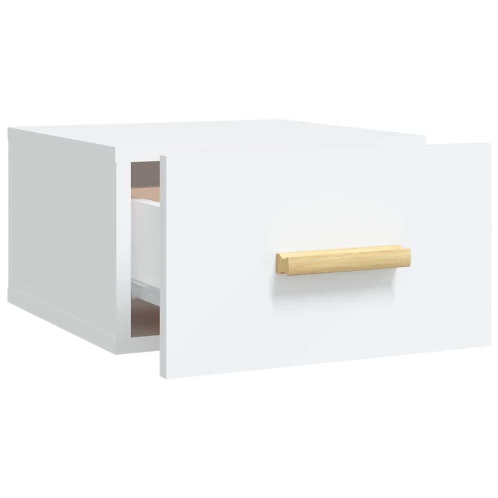 vidaXL Κομοδίνο Επιτοίχιο Λευκά 35 x 35 x 20 εκ.