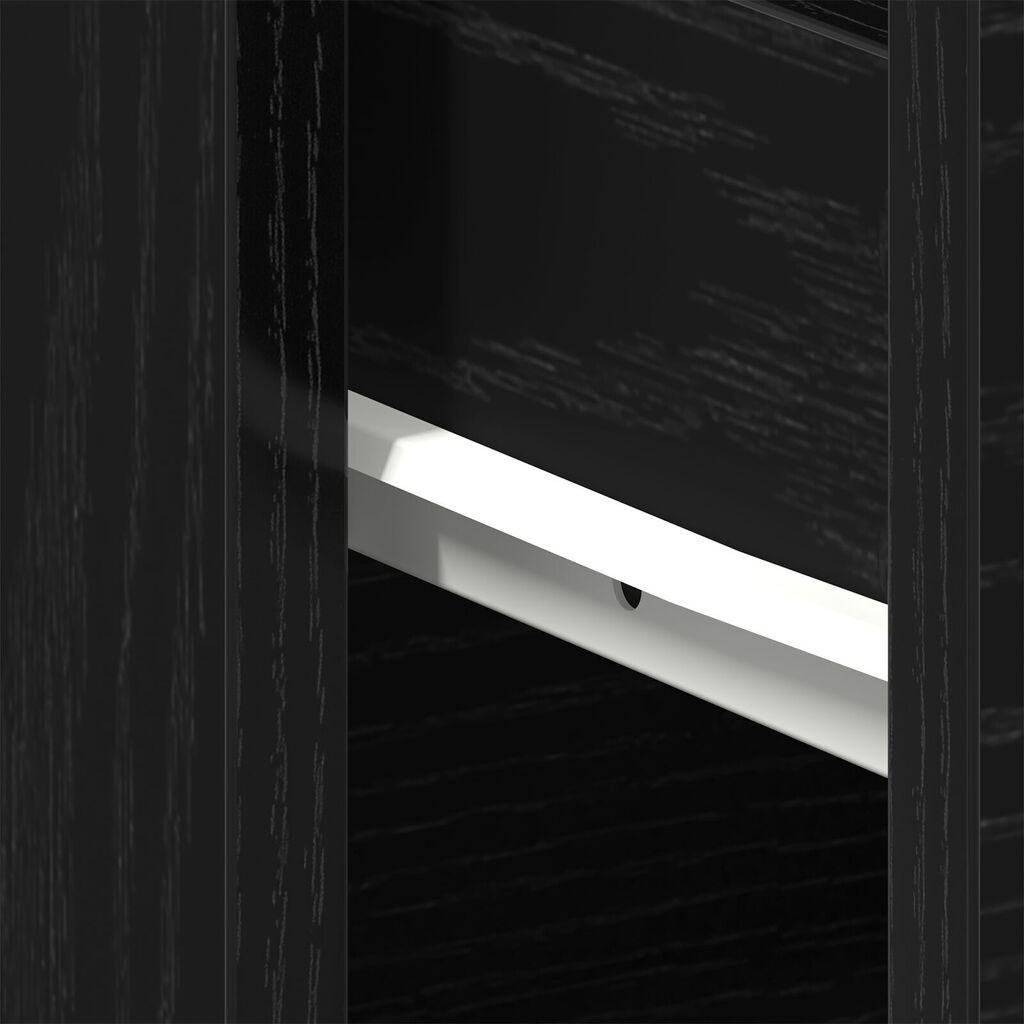 vidaXL Κομοδίνα 2 τμχ Μαύρο Ξύλο 40x30x39 εκ από Επεξεργασμένο Ξύλο