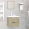 vidaXL Ντουλάπι Νιπτήρα Sonoma Δρυς 41x38,5x45 εκ. Επεξεργασμένο Ξύλο