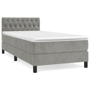 vidaXL &Kappa;&rho;&epsilon;&beta;ά&tau;&iota; Boxspring &mu;&epsilon; &Sigma;&tau;&rho;ώ&mu;&alpha; &Alpha;&nu;&omicron;&iota;&chi;&tau;ό &Gamma;&kappa;&rho;&iota; 90x200 &epsilon;&kappa;. &Beta;&epsilon;&lambda;&omicron;ύ&delta;&iota;&nu;&omicron;