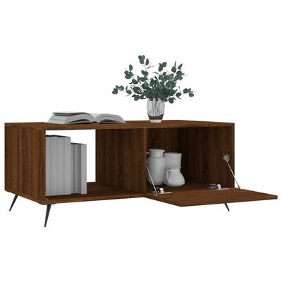 vidaXL Τραπεζάκι Σαλονιού Καφέ Δρυς 90x50x40 εκ. Επεξεργασμένο Ξύλο