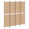 vidaXL &Delta;&iota;&alpha;&chi;&omega;&rho;&iota;&sigma;&tau;&iota;&kappa;ό &Delta;&omega;&mu;&alpha;&tau;ί&omicron;&upsilon; 4 &Pi;ά&nu;&epsilon;&lambda; &Mu;&pi;&epsilon;&zeta; 200 x 220 cm Ύ&phi;&alpha;&sigma;&mu;&alpha;