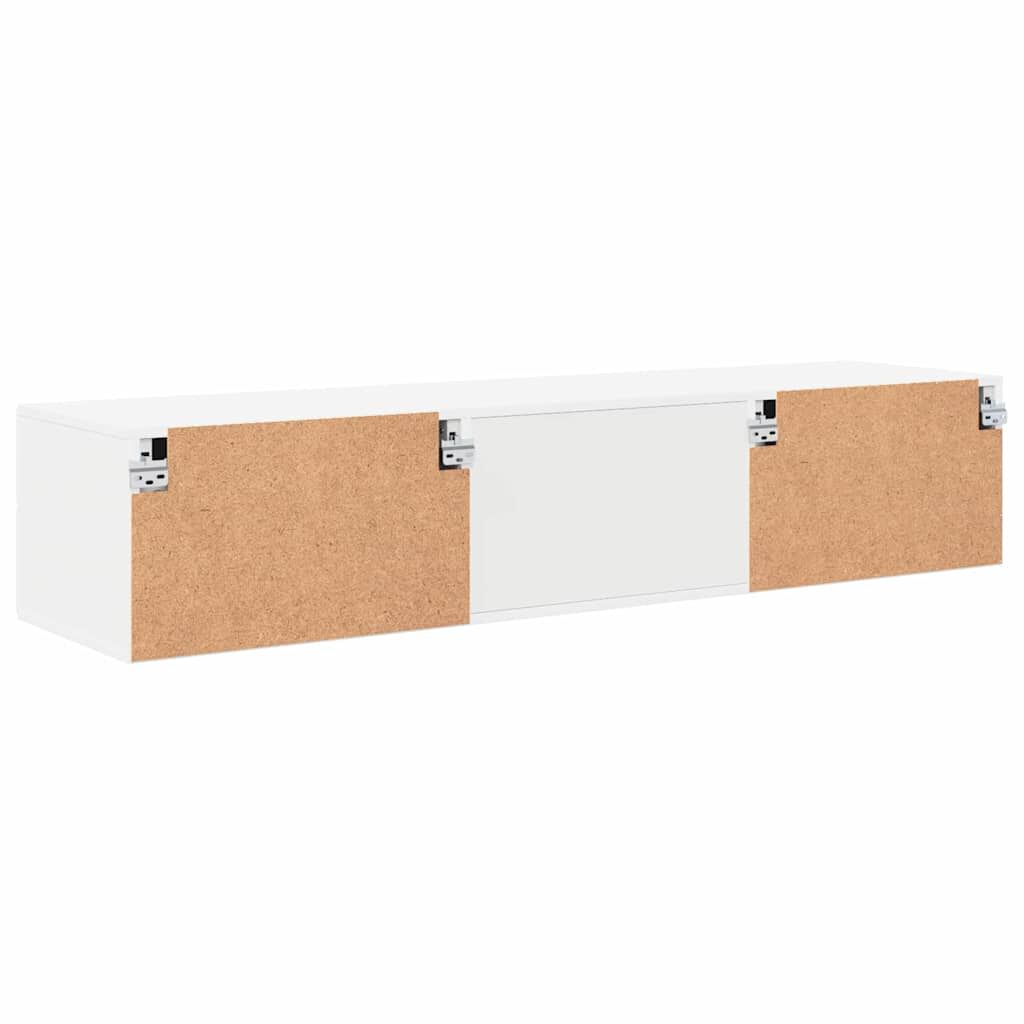 vidaXL Ντουλάπι TV με ράφι Λευκό 150 x 39 x 30 εκ Επεξεργασμένο ξύλο