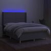 vidaXL &Kappa;&rho;&epsilon;&beta;ά&tau;&iota; Boxspring &mu;&epsilon; &Sigma;&tau;&rho;ώ&mu;&alpha; & LED &Alpha;&nu;.&Gamma;&kappa;&rho;&iota; 140x200&epsilon;&kappa;. &Upsilon;&phi;&alpha;&sigma;&mu;ά&tau;&iota;&nu;&omicron;