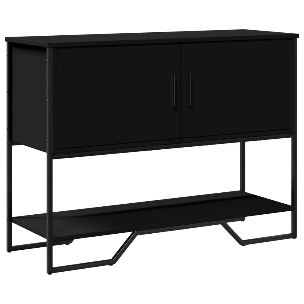 vidaXL Τραπέζι Κονσόλα Μαύρο 100x35x74,5 εκ. από Επεξεργ. Ξύλο