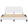 vidaXL Σκελετός Κρεβατιού Χωρίς Στρώμα Zadar Λευκό 140x190 εκ. Συνθετικό Δέρμα
