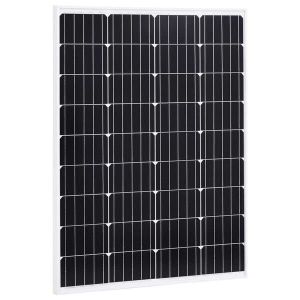 vidaXL Ηλιακά Πάνελ Μονοκρυσταλ. 2 τεμ. 100W Αλουμίνιο/Γυαλί Ασφαλείας