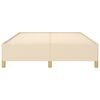vidaXL Σκελετός Κρεβατιού Χωρίς Στρώμα Κρεμ 140x190 εκ. Υφασμάτινο