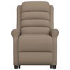 vidaXL Πολυθρόνα Μασάζ Ανακλινόμενη Καπουτσίνο Συνθ. Δέρμα