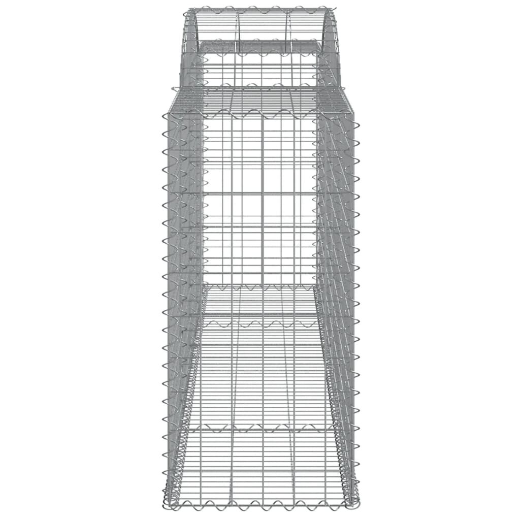 vidaXL Συρματοκιβώτια Τοξωτά 9 τεμ. 300x50x100/120 εκ. Γαλβαν. Ατσάλι