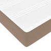 vidaXL Κρεβάτι με στρώμα Καπουτσίνο 180 x 200 cm Τεχνητό δέρμα