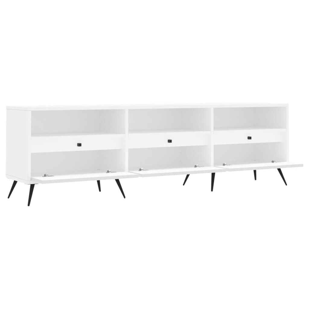 vidaXL Έπιπλο Τηλεόρασης Λευκό 150x30x44,5 εκ. Επεξεργασμένο Ξύλο