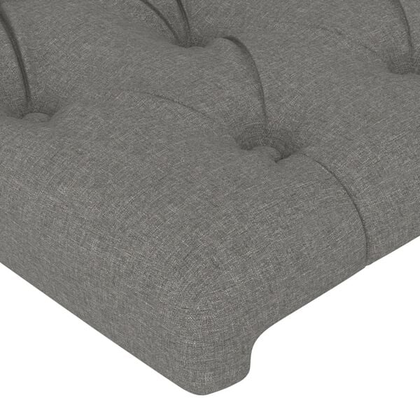 vidaXL Κεφαλάρι Κρεβατιού Σκούρο Γκρι 100x7x78/88 εκ. Υφασμάτινο
