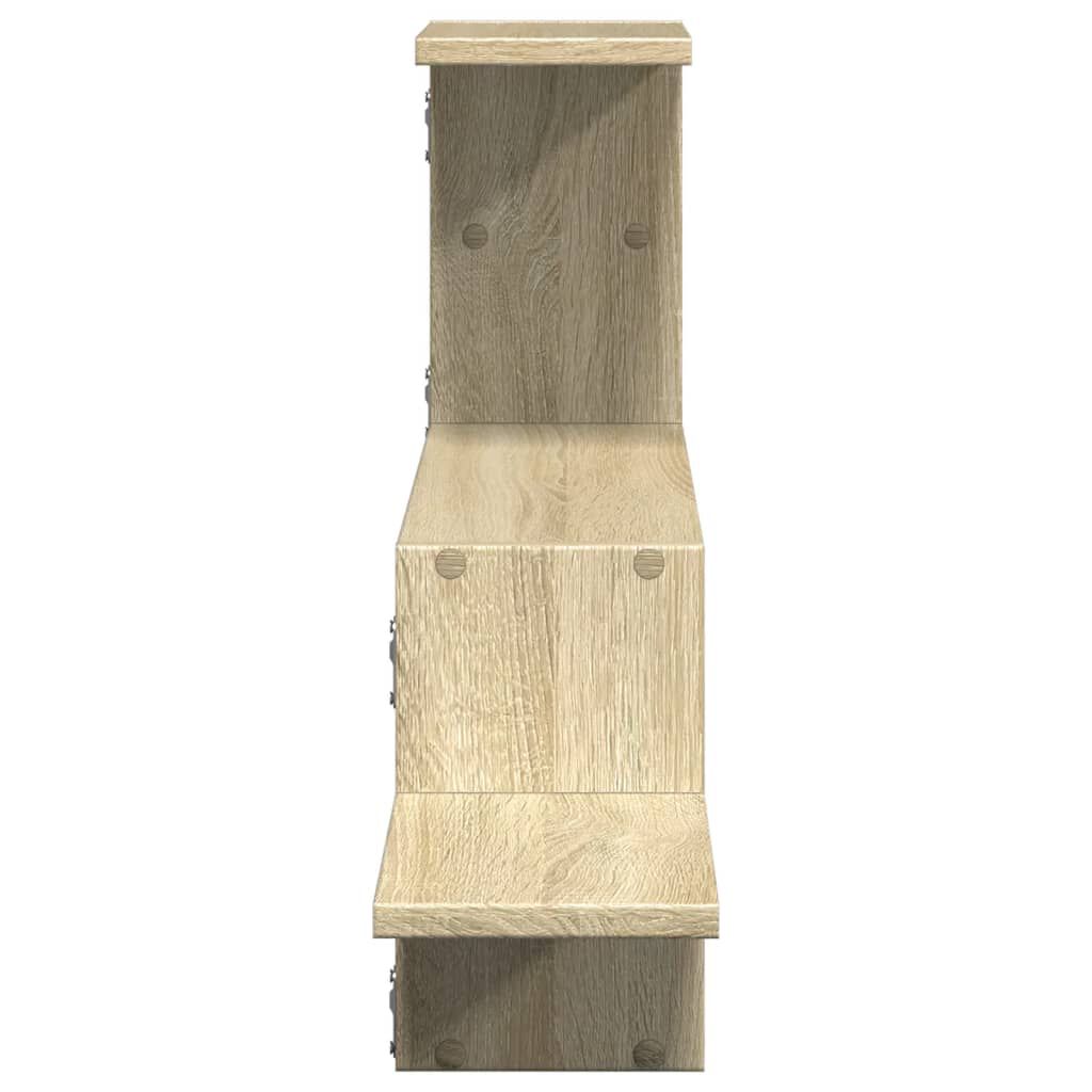 vidaXL Ράφι Τοίχου Sonoma Δρυς 104x15x49 εκ. από Επεξεργασμένο Ξύλο
