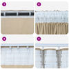 vidaXL Κουρτίνα με κουρτίνες 2 pcs Κρεμ 140 x 140 cm Βελούδο