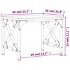 vidaXL Βάση Εκτυπωτή Γκρι Sonoma 40x30x31 εκ. από Επεξεργασμένο Ξύλο