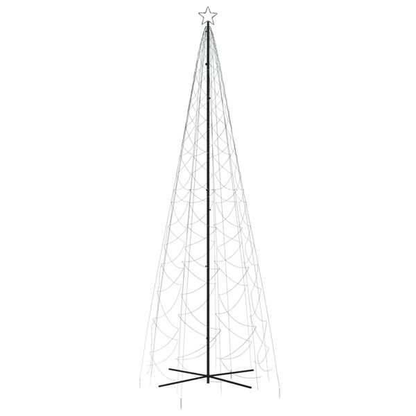 vidaXL Χριστουγεννιάτικο Δέντρο Κώνος 1400 LED Ψυχρό Λευκό 160x500 εκ.