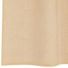 vidaXL Κουρτίνες Voile με βρόχους 2 τεμάχια Άμμος 140x140 cm