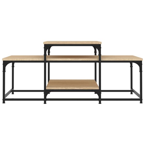 vidaXL Τραπεζάκι Σαλονιού Sonoma Δρυς 102 x 60 x 45 εκ. Επεξεργ. Ξύλο