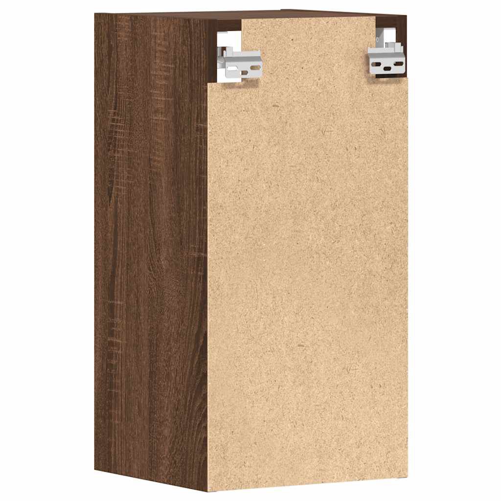 vidaXL κρεμαστό ντουλάπι Riga καφέ δρυς 30x29,5x60 cm Ξύλινη κατασκευή
