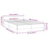 vidaXL Σκελετός Κρεβατιού Χωρίς Στρώμα Μαύρο 120x200 εκ. Υφασμάτινο