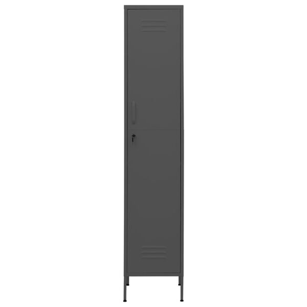 vidaXL Φοριαμός Ανθρακί 35 x 46 x 180 εκ. από Ατσάλι