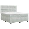 vidaXL &Kappa;&rho;&epsilon;&beta;ά&tau;&iota; box spring &mu;&epsilon; &sigma;&tau;&rho;ώ&mu;&alpha; &Alpha;&nu;&omicron;&iota;&chi;&tau;ό &gamma;&kappa;&rho;&iota; 200 x 200 cm &Beta;&epsilon;&lambda;&omicron;ύ&delta;&omicron;
