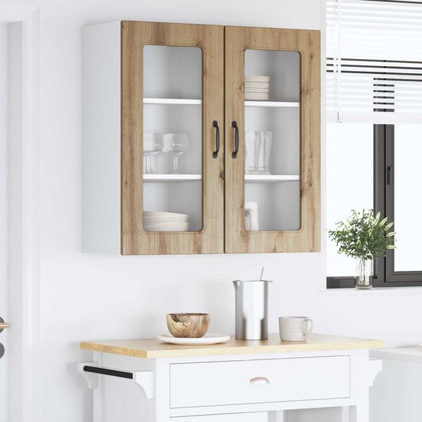 vidaXL &Nu;&tau;&omicron;&upsilon;&lambda;ά&pi;&alpha; &Kappa;&omicron;&upsilon;&zeta;ί&nu;&alpha;&sigmaf; Kalmar 2 pcs Artisan Oak 40 x 31 x 80 &epsilon;&kappa;.