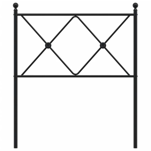 vidaXL Κεφαλάρι Μαύρο 80 εκ. Μεταλλικό