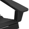 vidaXL Έπιπλα Χαλάρωσης Κήπου 2 pcs Μαύρο 74 x 82 x 90cm Πλαστικό