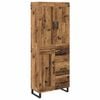 vidaXL Highboard 2 &tau;&mu;&chi;. &Pi;&alpha;&lambda;&iota;ό &xi;ύ&lambda;&omicron; 69,5 x 34 x 180 &epsilon;&kappa;.