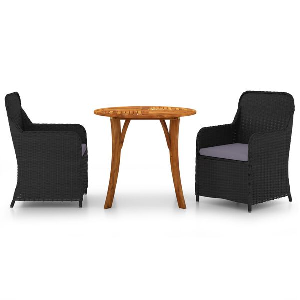 vidaXL &Sigma;&epsilon;&tau; &Tau;&rho;&alpha;&pi;&epsilon;&zeta;&alpha;&rho;ί&alpha;&sigmaf; &Kappa;ή&pi;&omicron;&upsilon; 3 &Tau;&epsilon;&mu;&alpha;&chi;ί&omega;&nu; &Mu;&alpha;ύ&rho;&omicron;