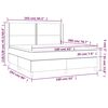 vidaXL &Kappa;&rho;&epsilon;&beta;ά&tau;&iota; Boxspring &mu;&epsilon; &Sigma;&tau;&rho;ώ&mu;&alpha; &Lambda;&epsilon;&upsilon;&kappa;ό 160x200&epsilon;&kappa;.&alpha;&pi;ό &Sigma;&upsilon;&nu;&theta;&epsilon;&tau;&iota;&kappa;ό &Delta;έ&rho;&mu;&alpha;