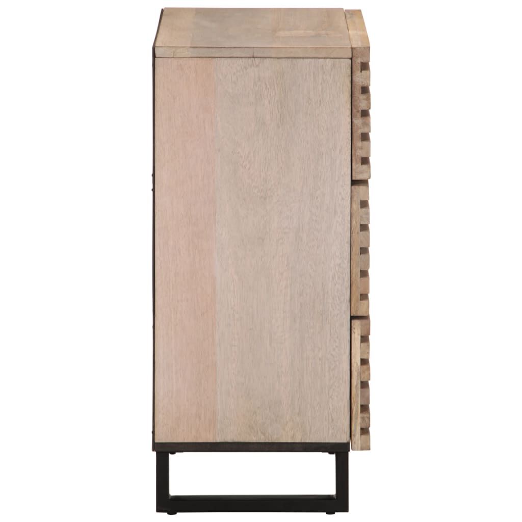 vidaXL Ντουλάπια 2 Τεμ. 60x34x75 εκ. από Μασίφ Ξύλο Μάνγκο