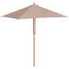 vidaXL &Omicron;&mu;&pi;&rho;έ&lambda;&alpha; &Kappa;ή&pi;&omicron;&upsilon; &Chi;&rho;ώ&mu;&alpha; Taupe 150 x 200 &epsilon;&kappa;. &mu;&epsilon; &Xi;ύ&lambda;&iota;&nu;&omicron; &Iota;&sigma;&tau;ό