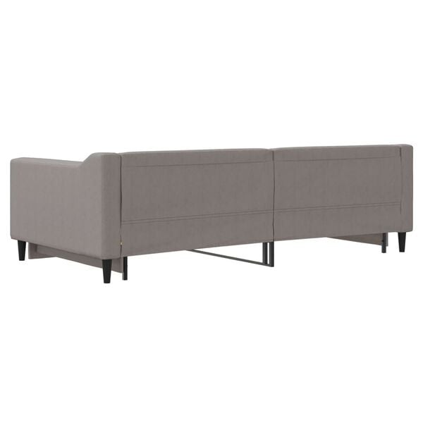 vidaXL Καναπές Κρεβάτι Συρόμενος Γκρι / Μπεζ 100 x 200 εκ. Υφασμάτινος