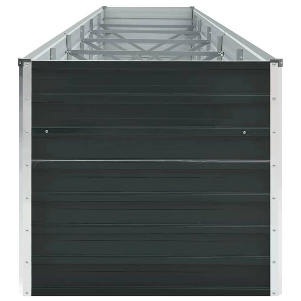 vidaXL Ζαρντινιέρα Υπερυψωμένη Ανθρακί 480x80x77 εκ. Γαλβαν. Χάλυβας