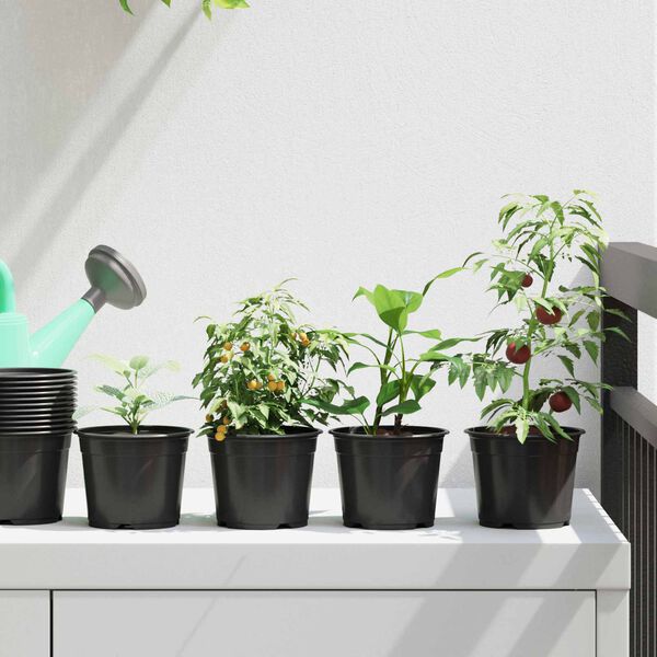 vidaXL &Gamma;&lambda;ά&sigma;&tau;&rho;&alpha; &Lambda;&omicron;&upsilon;&lambda;&omicron;&upsilon;&delta;&iota;ώ&nu; 100 pcs &Mu;&alpha;ύ&rho;&omicron; &Oslash; 15 x 12.5 &epsilon;&kappa;. &Pi;&lambda;&alpha;&sigma;&tau;&iota;&kappa;ό